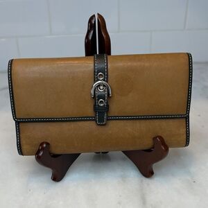 Coach Wallet Leather Vintage Soho Trifold Buckle Leather Wallet